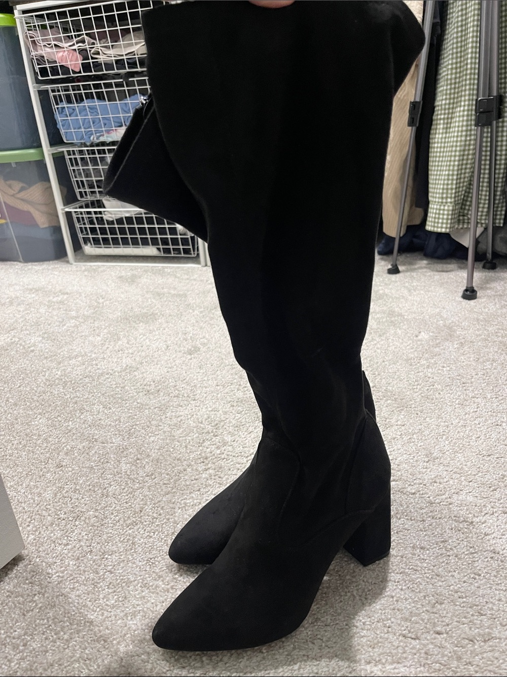 Franco sarto knee high black boots